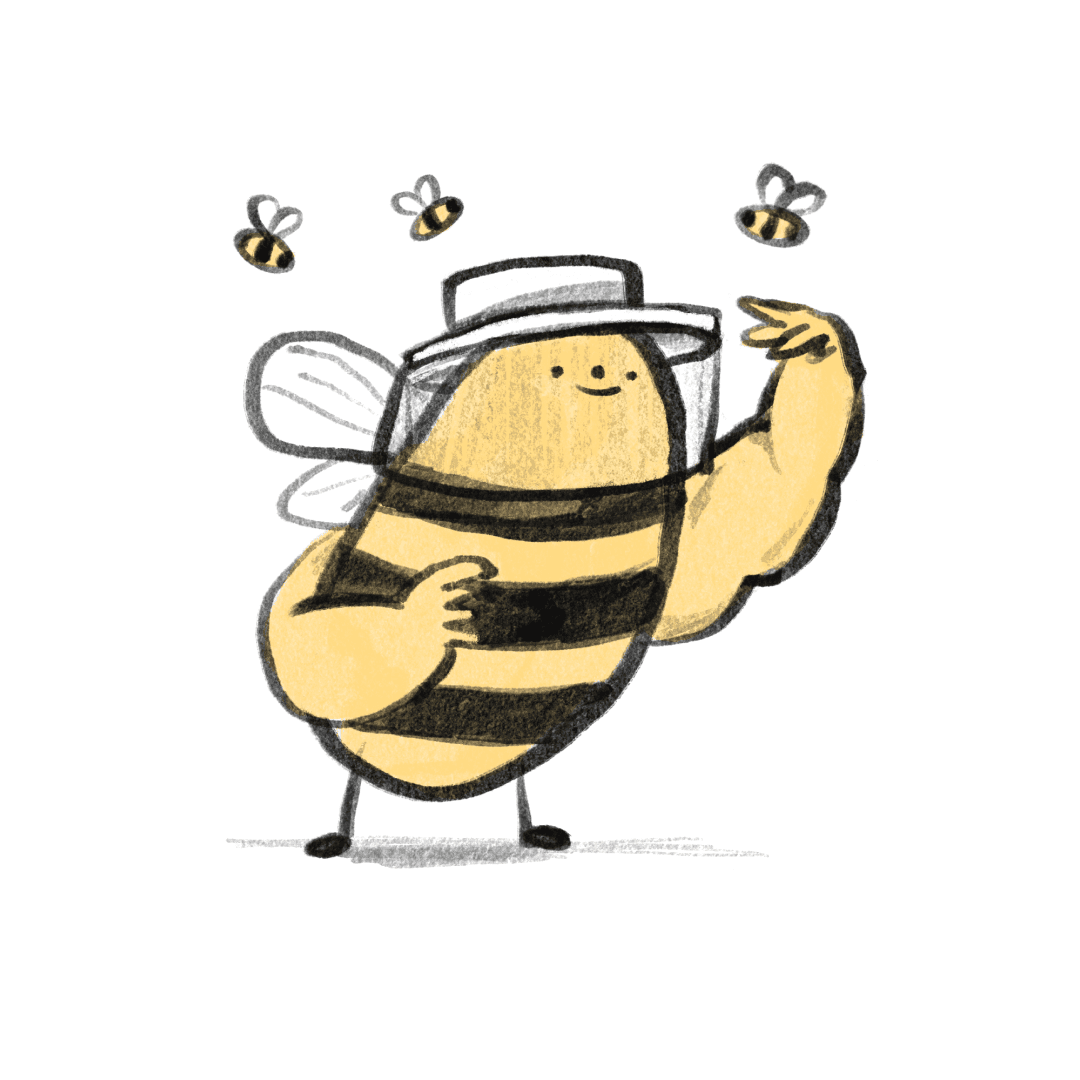 Illustration av en biodlare